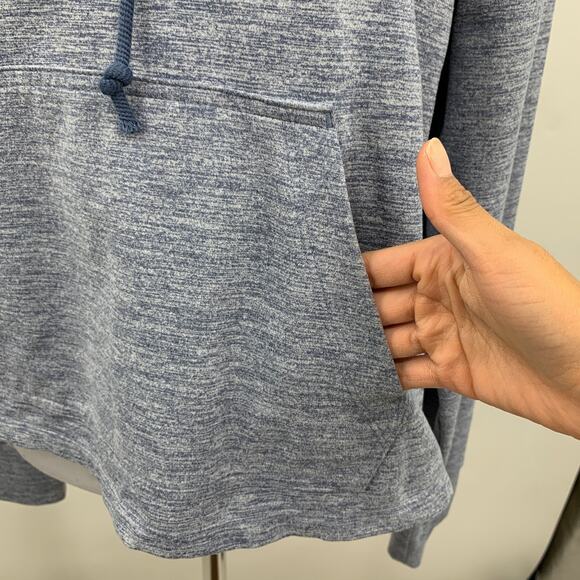 Nike Sweatshirt Womens S Small Shark Dri Fit Lightweight Cropped Spacedye Hoodie - Picture 3 of 13